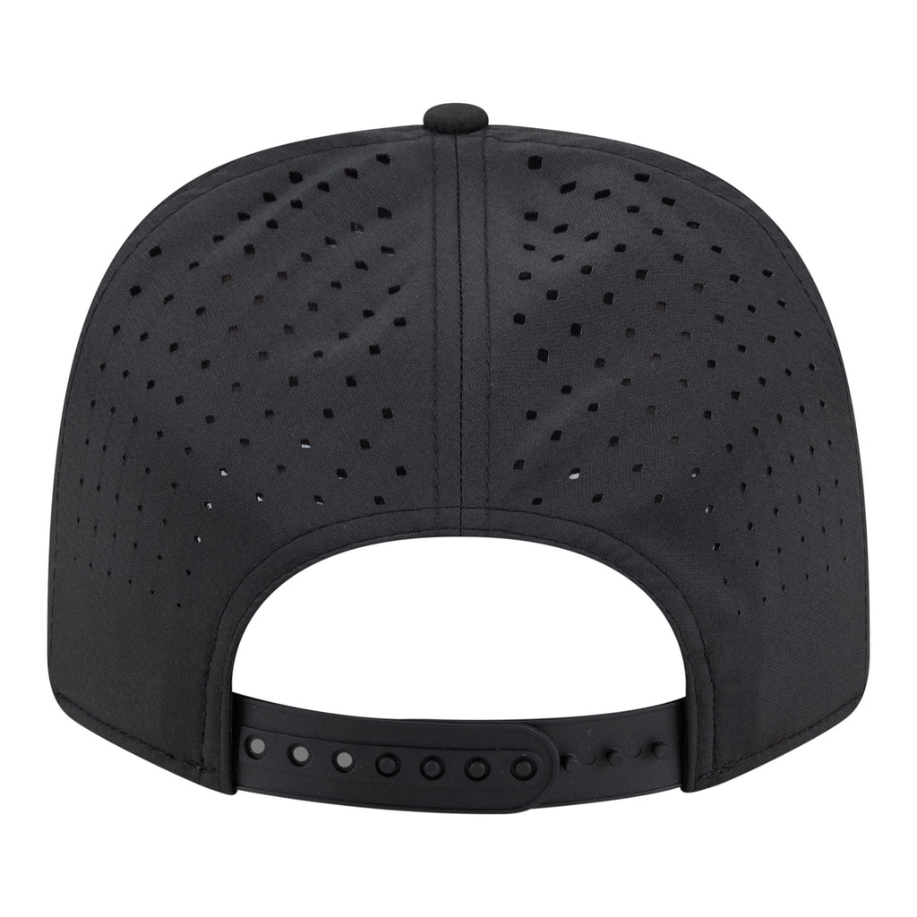 Men's Golden State Warriors New Era Black Sport Rope Vented Stretch-Snap 9SEVENTY Hat