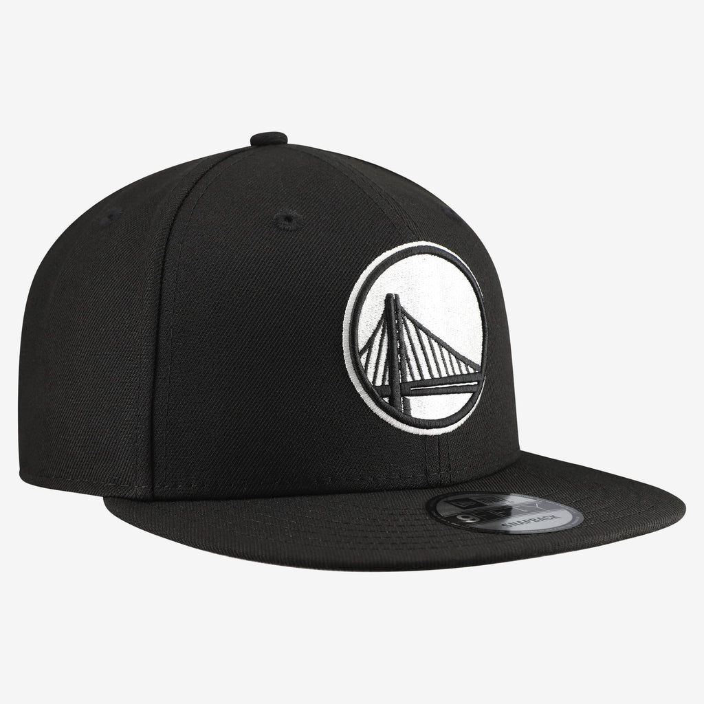 Men's Golden State Warriors  New Era Black Team 9FIFTY Snapback Hat