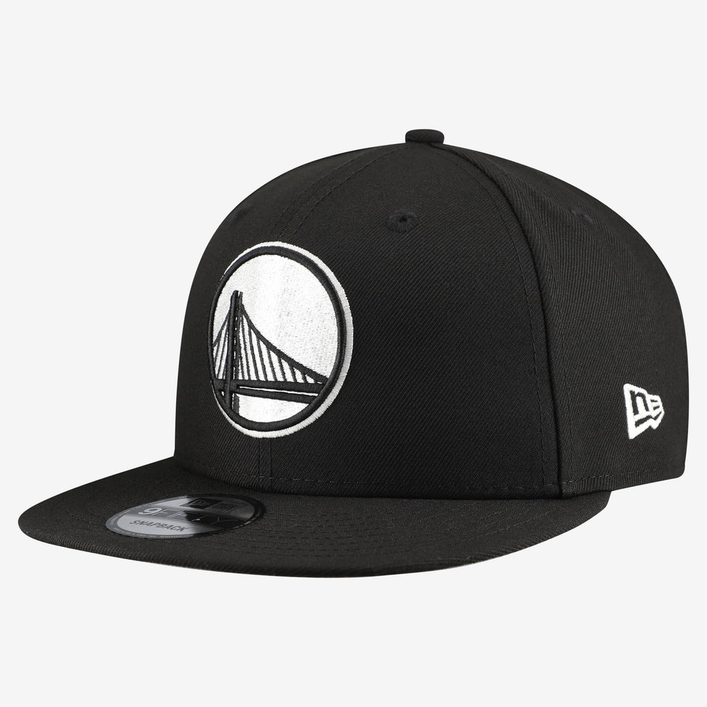 Men's Golden State Warriors  New Era Black Team 9FIFTY Snapback Hat