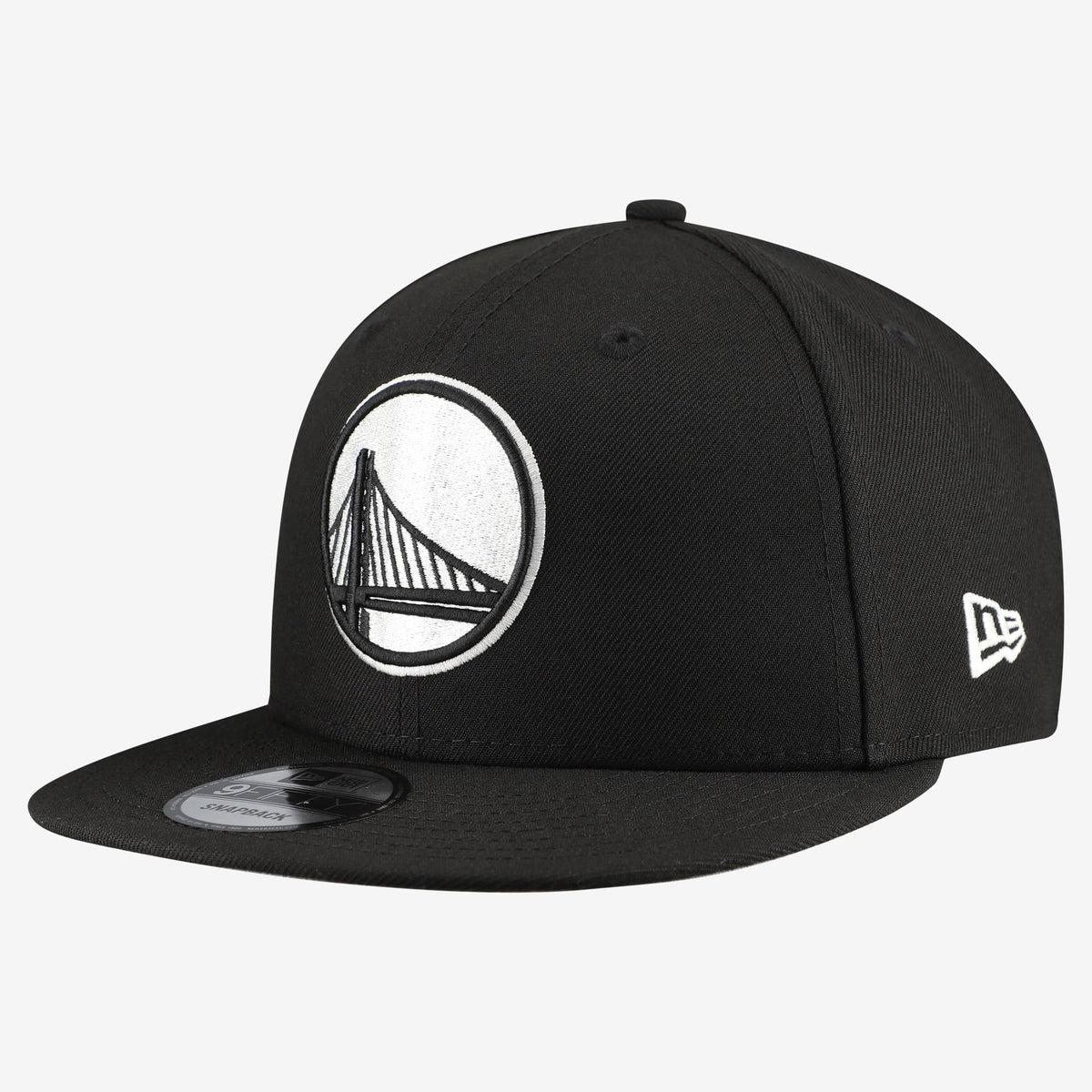 Men's Golden State Warriors  New Era Black Team 9FIFTY Snapback Hat