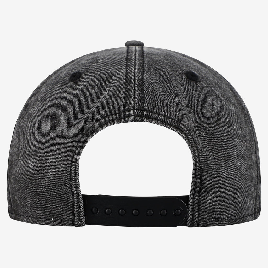 Men's Golden State Warriors  New Era Black Washed Tonal 9FIFTY Snapback Hat
