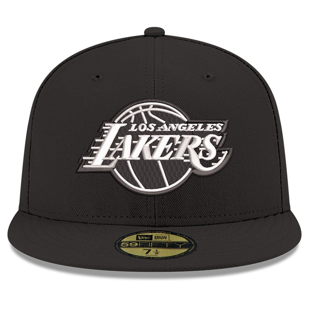 Men's Los Angeles Lakers New Era Black 59FIFTY Fitted Hat
