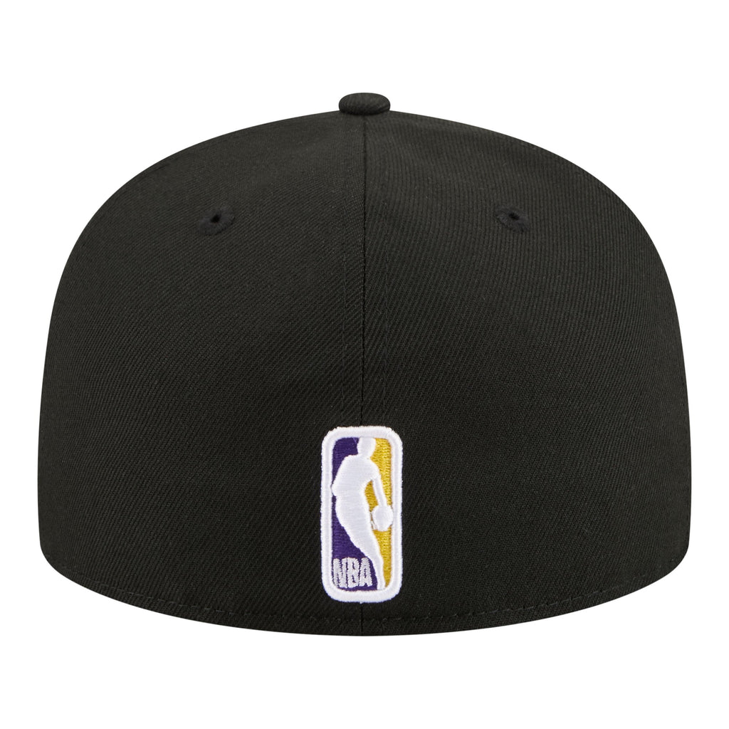 Men's Los Angeles Lakers  New Era Black Team Collage 59FIFTY Fitted Hat