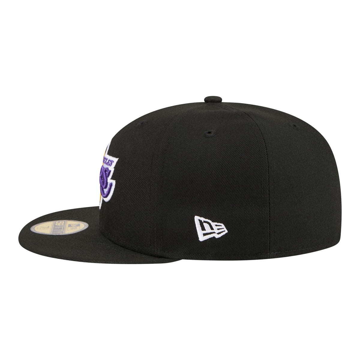 Men's Los Angeles Lakers  New Era Black Team Collage 59FIFTY Fitted Hat