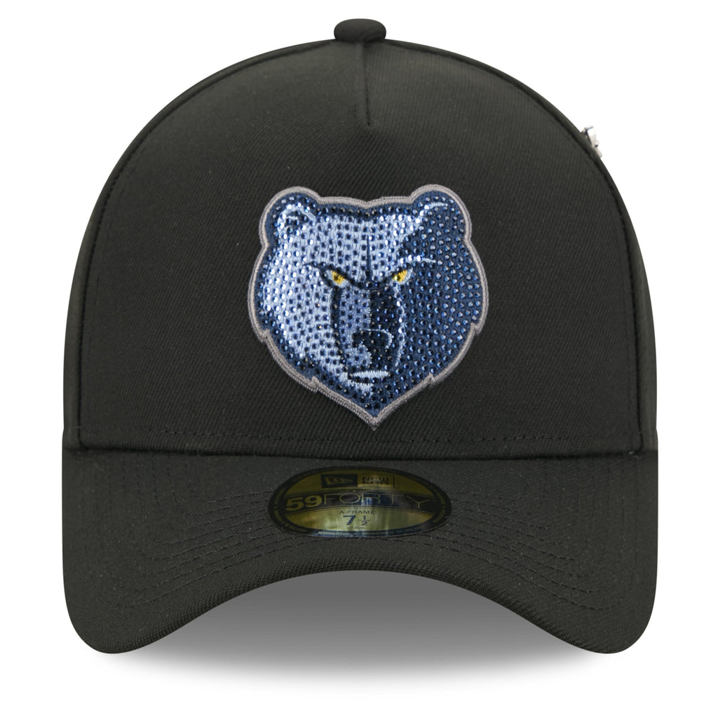 Men's Memphis Grizzlies New Era Black 2026 NBA Draft On-Stage Crystal A-Frame 59FORTY Fitted Hat