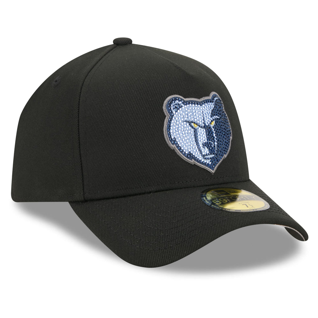 Men's Memphis Grizzlies New Era Black 2026 NBA Draft On-Stage Crystal A-Frame 59FORTY Fitted Hat
