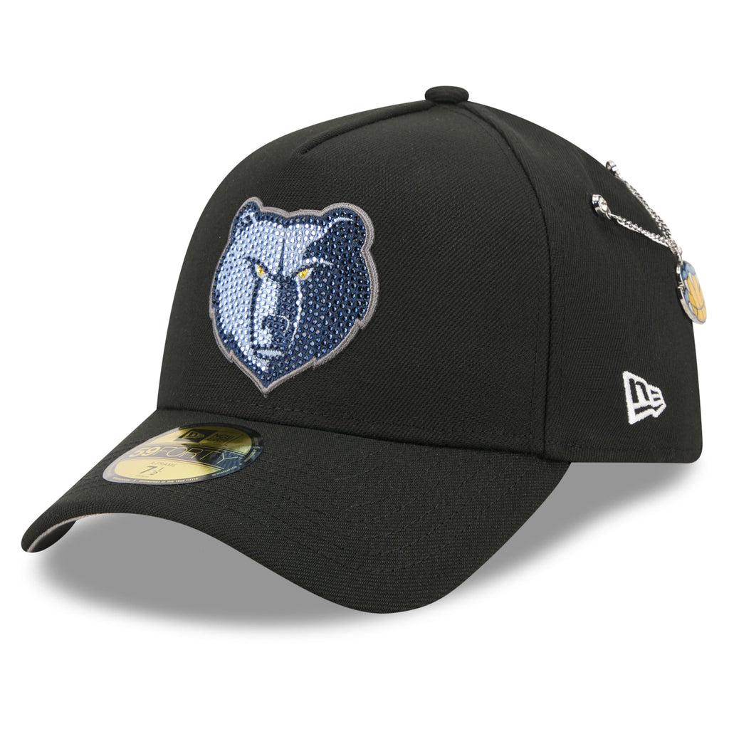 Men's Memphis Grizzlies New Era Black 2026 NBA Draft On-Stage Crystal A-Frame 59FORTY Fitted Hat