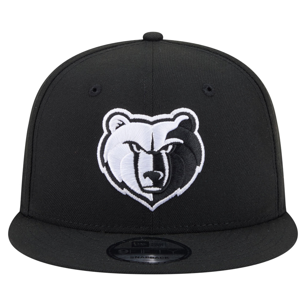 Men's Memphis Grizzlies  New Era Black Team 9FIFTY Snapback Hat