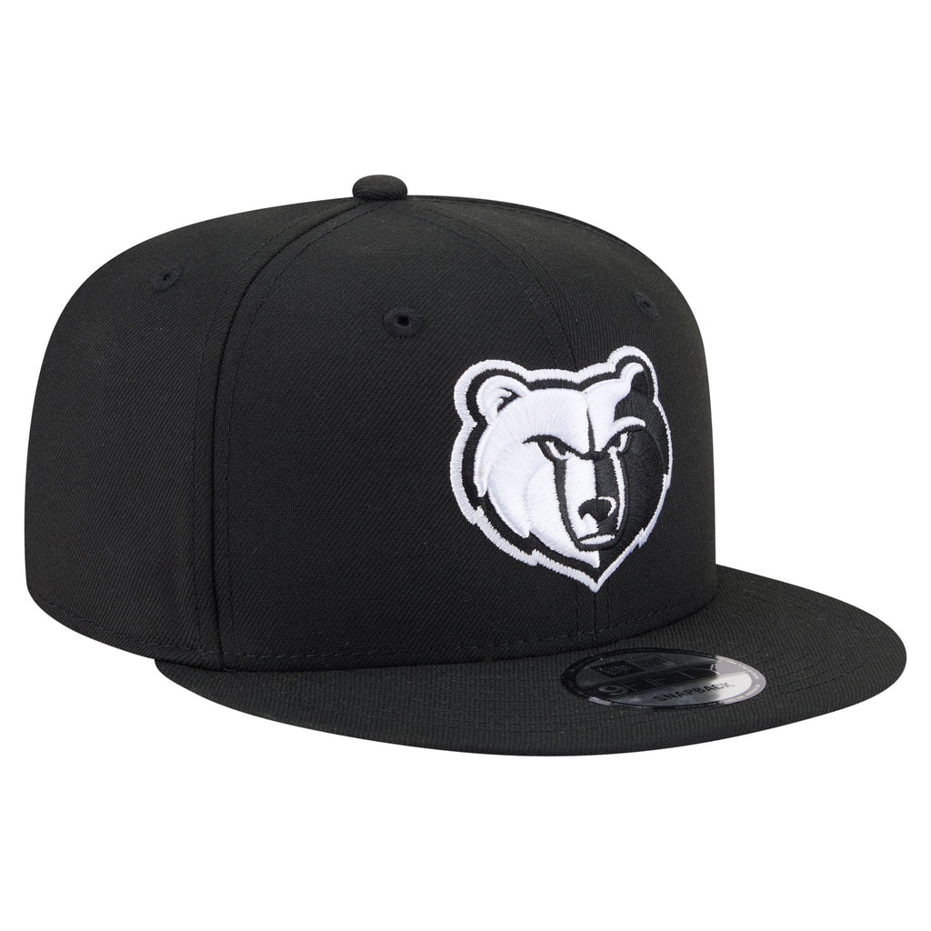 Men's Memphis Grizzlies  New Era Black Team 9FIFTY Snapback Hat