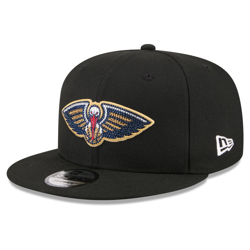 Men's New Orleans Pelicans New Era Black 2026 NBA Draft Crystal 9FIFTY Snapback Hat
