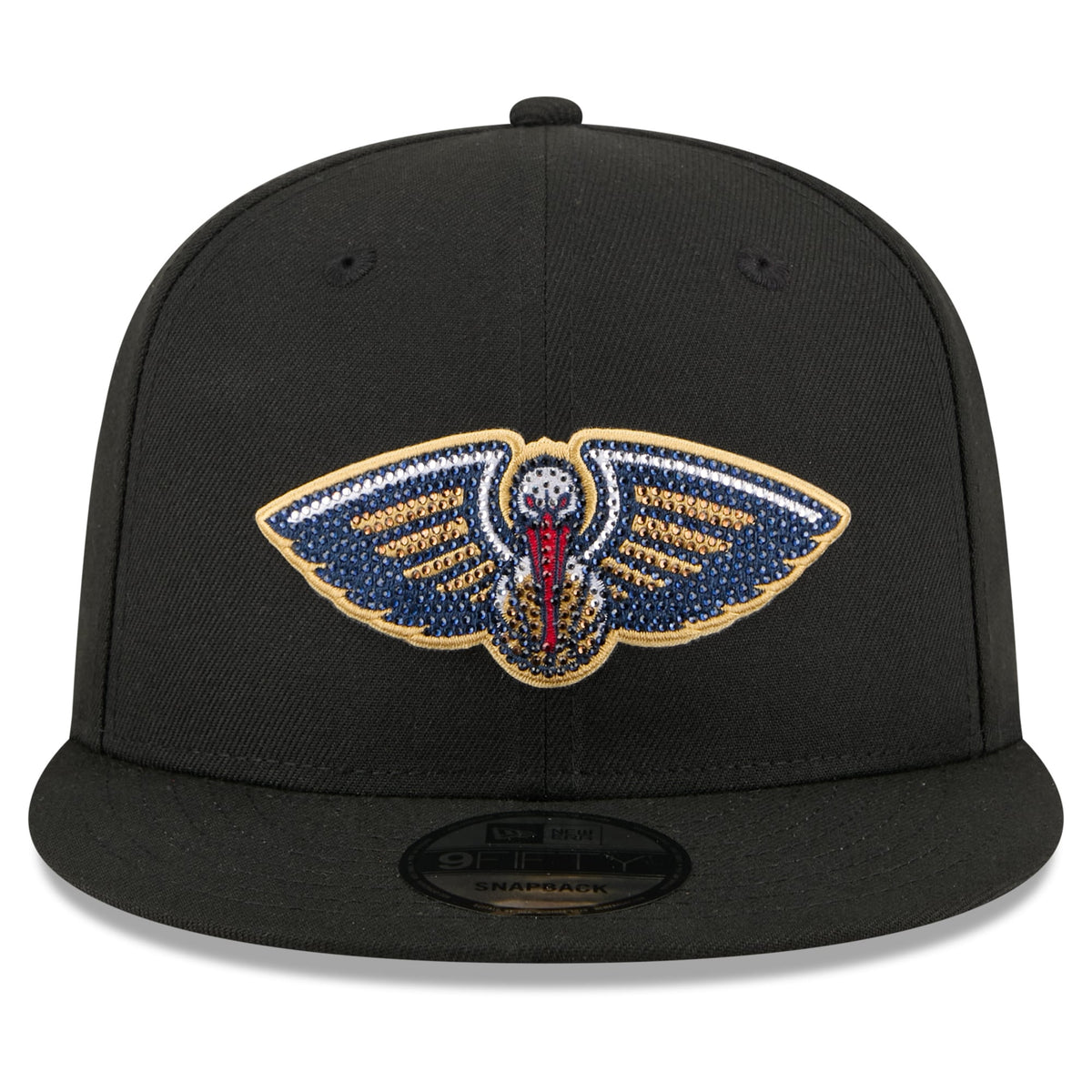 Men's New Orleans Pelicans New Era Black 2026 NBA Draft Crystal 9FIFTY Snapback Hat