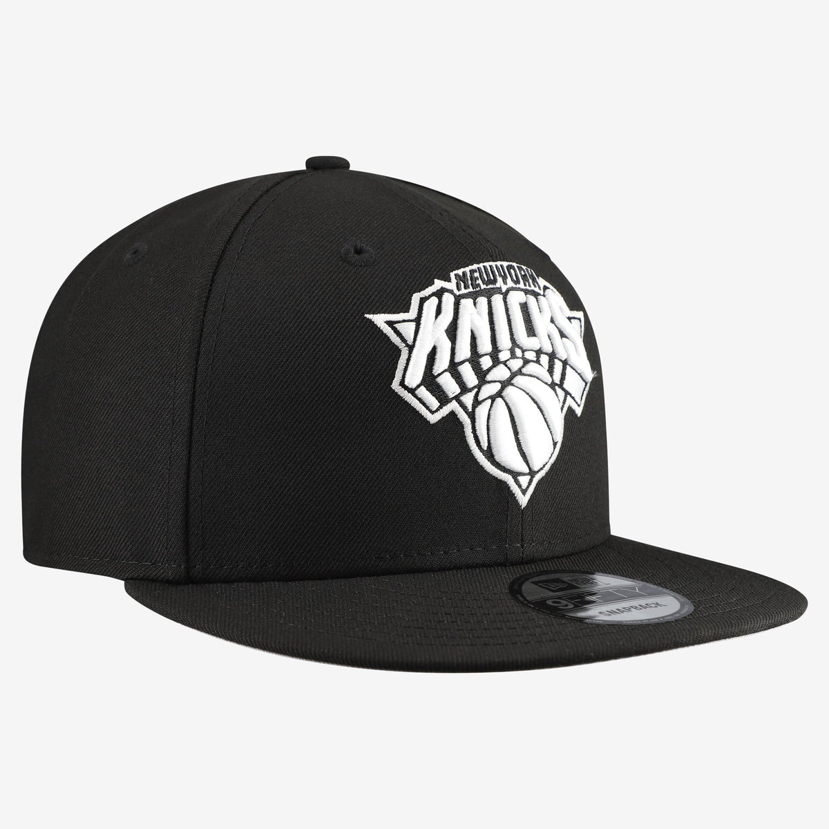 Men's New York Knicks  New Era Black Team 9FIFTY Snapback Hat