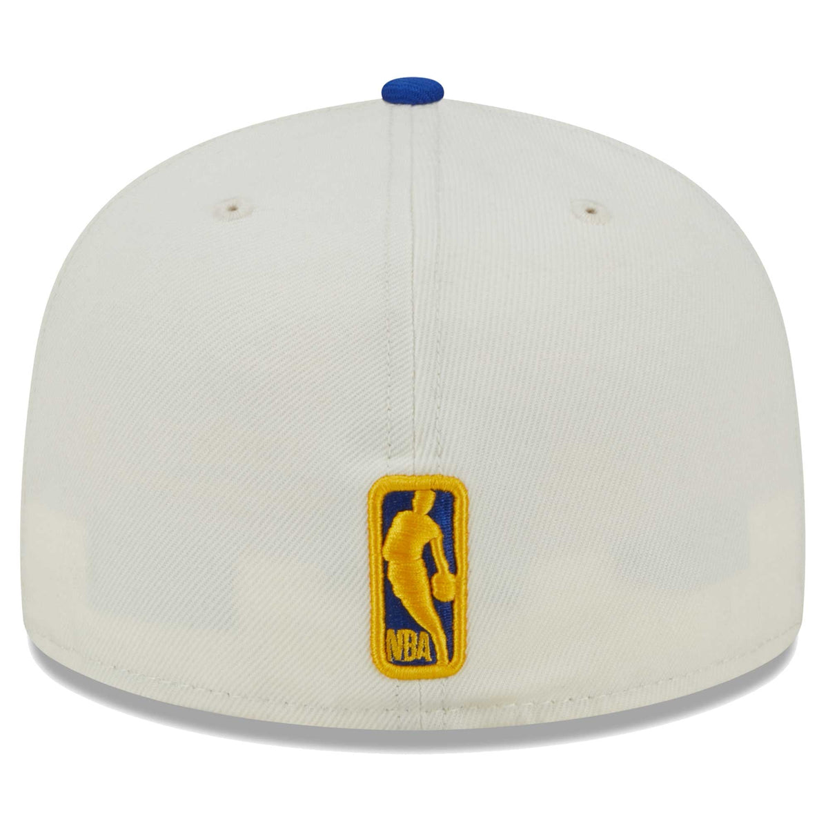Men's Golden State Warriors New Era Cream Piped Pop Panel 59FIFTY Fitted Hat