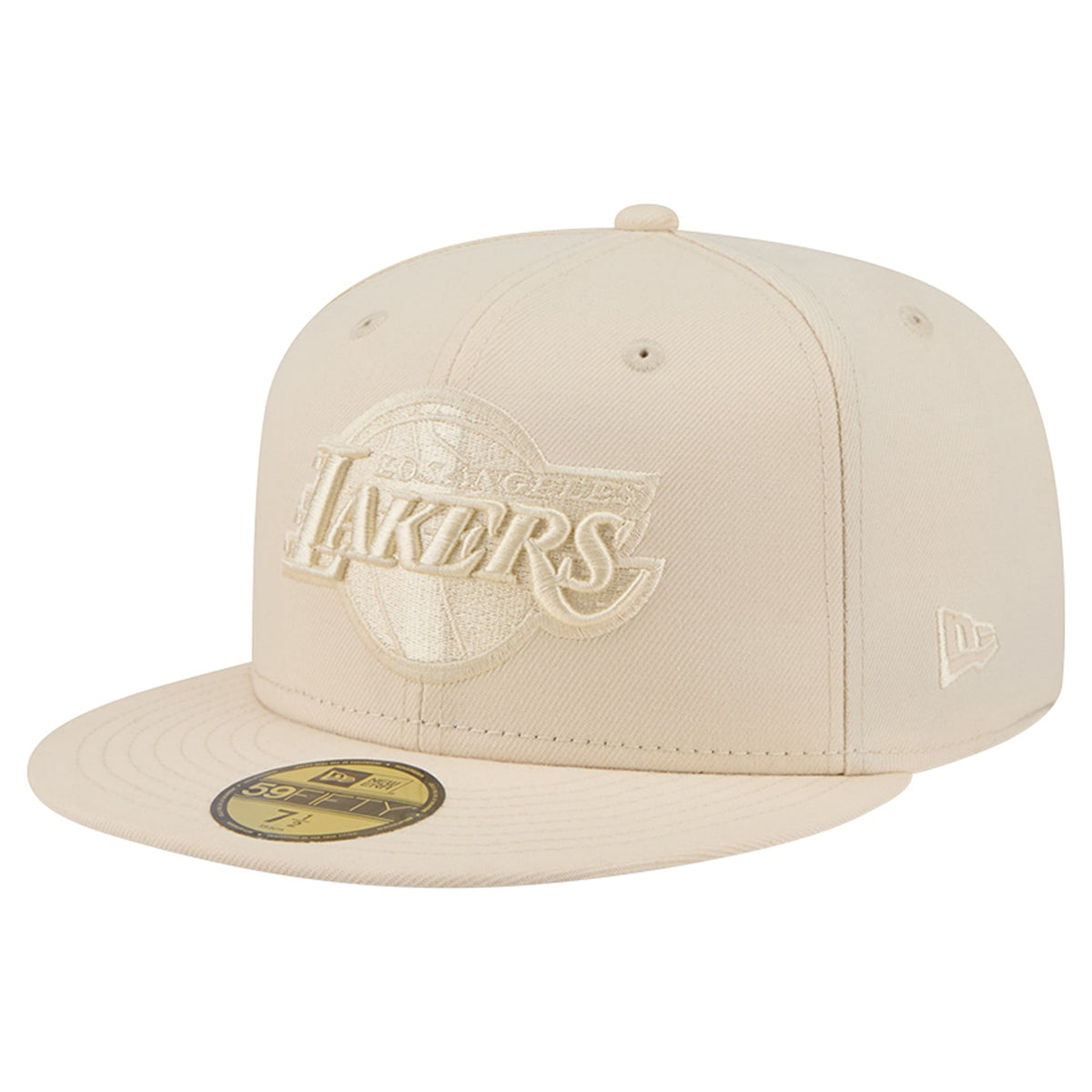 Men's Los Angeles Lakers New Era Cream Color Pack 59FIFTY Fitted Hat