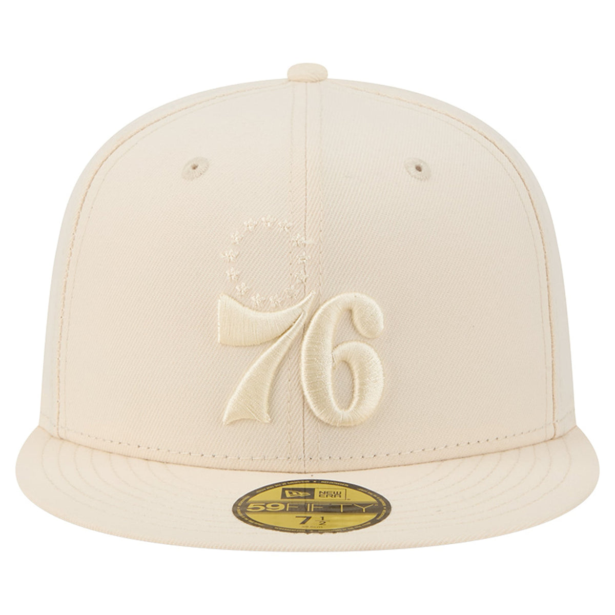 Men's Philadelphia 76ers New Era Cream Color Pack 59FIFTY Fitted Hat