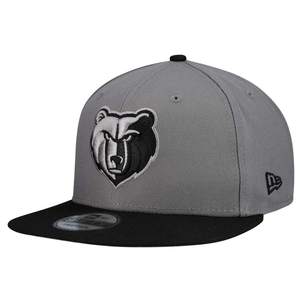Men's Memphis Grizzlies  New Era Gray Core Logo Storm Gray Two-Tone 9FIFTY Snapback Hat