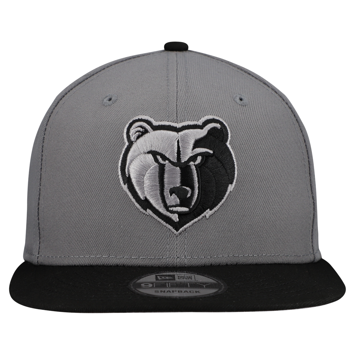 Men's Memphis Grizzlies  New Era Gray Core Logo Storm Gray Two-Tone 9FIFTY Snapback Hat