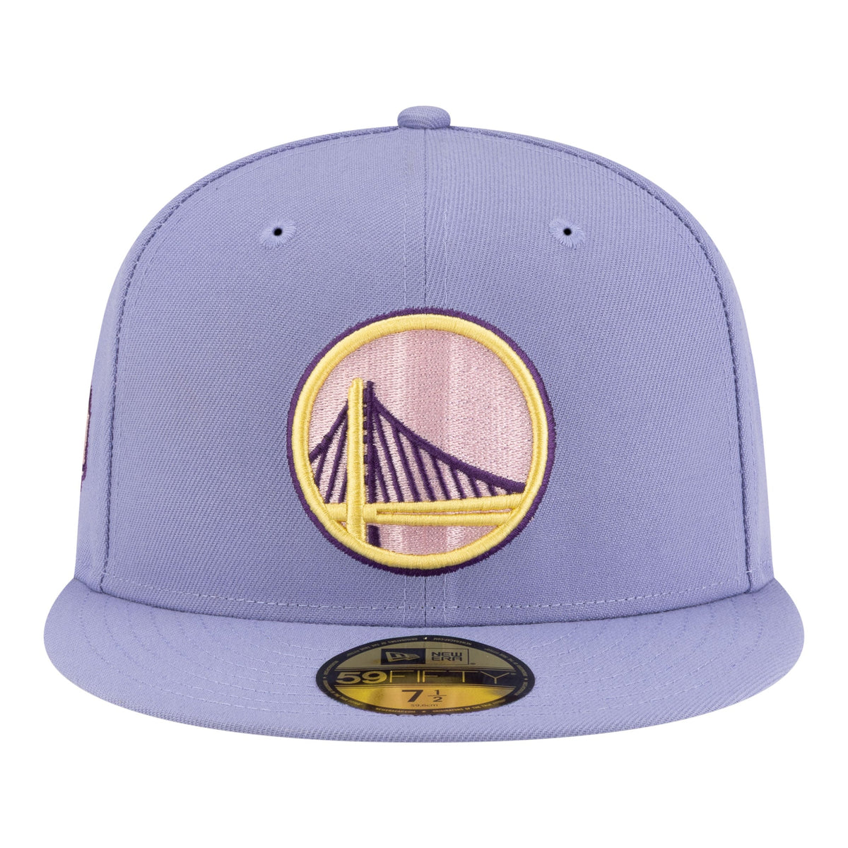 Men's Golden State Warriors New Era Lavender Color Pack 59FIFTY Fitted Hat