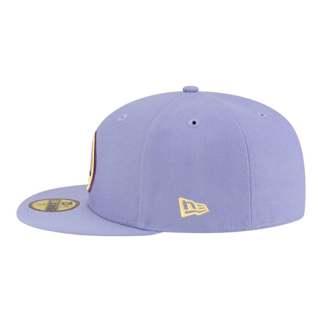 Men's Golden State Warriors New Era Lavender Color Pack 59FIFTY Fitted Hat