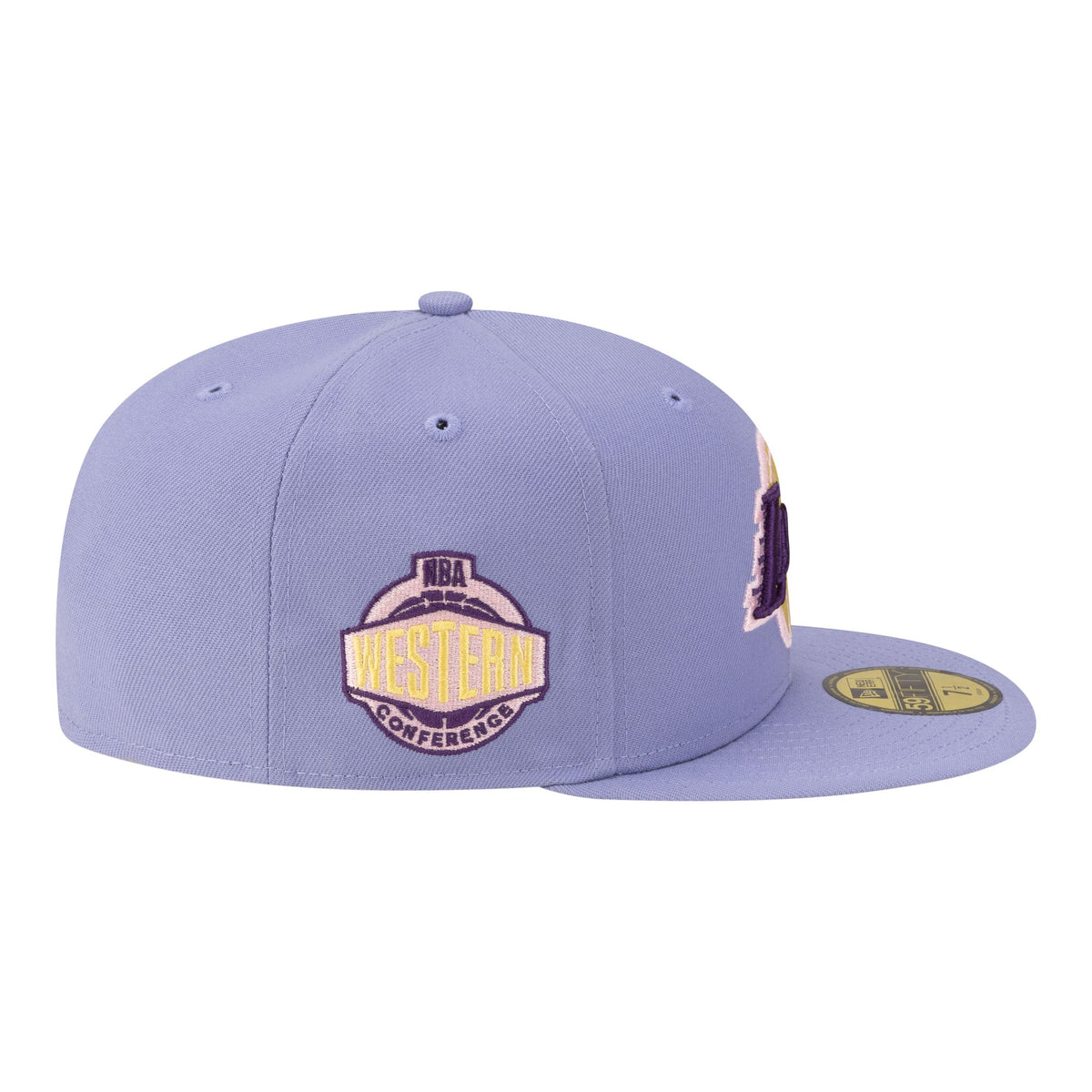 Men's Los Angeles Lakers New Era Lavender Color Pack 59FIFTY Fitted Hat