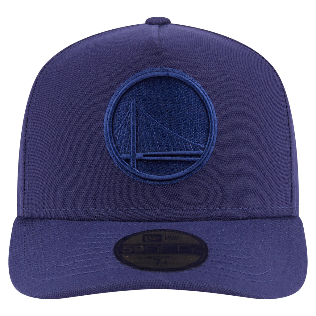 Men's Golden State Warriors  New Era Navy Colorpack A-Frame Pinch Front 59FIFTY Fitted Hat