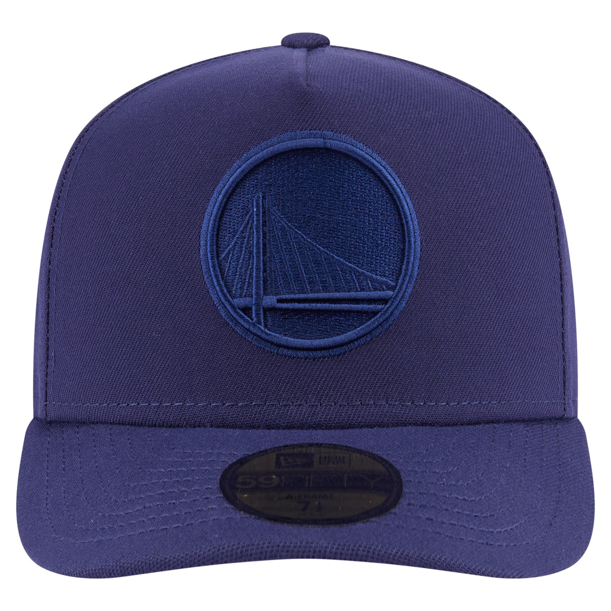 Men's Golden State Warriors  New Era Navy Colorpack A-Frame Pinch Front 59FIFTY Fitted Hat
