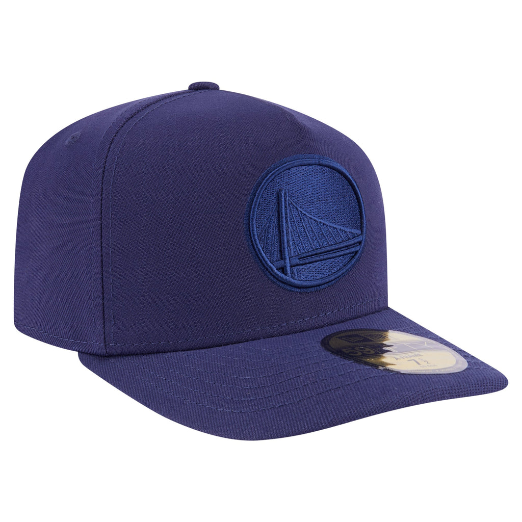 Men's Golden State Warriors  New Era Navy Colorpack A-Frame Pinch Front 59FIFTY Fitted Hat