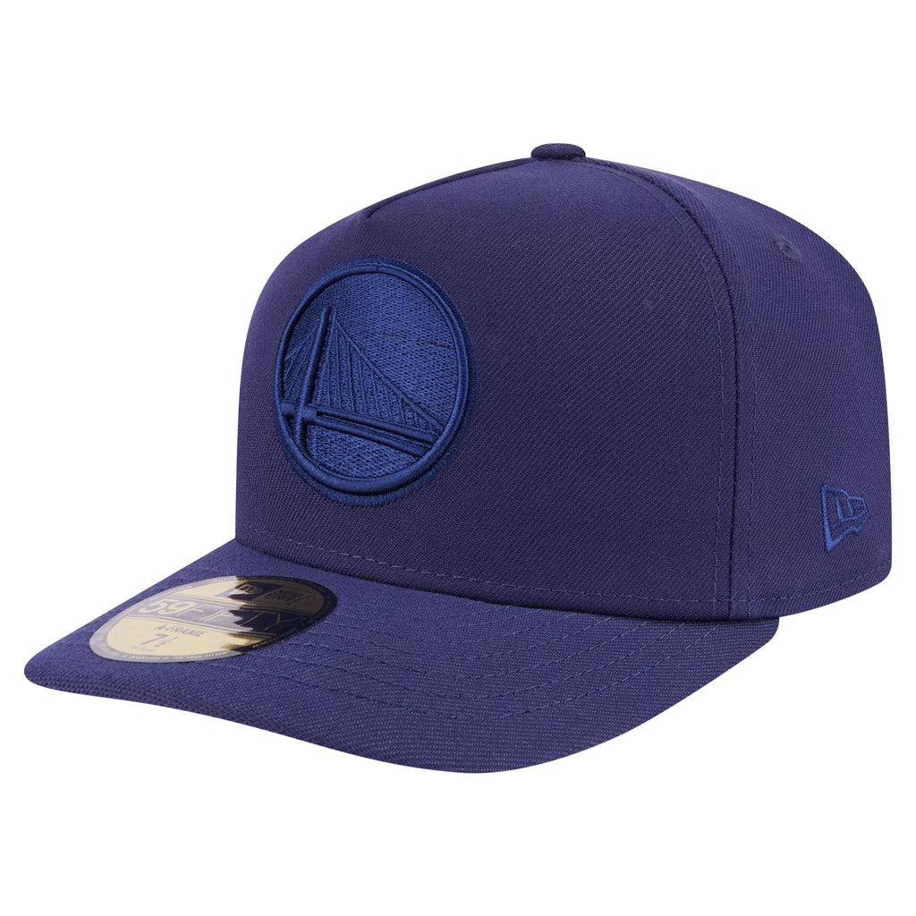Men's Golden State Warriors  New Era Navy Colorpack A-Frame Pinch Front 59FIFTY Fitted Hat