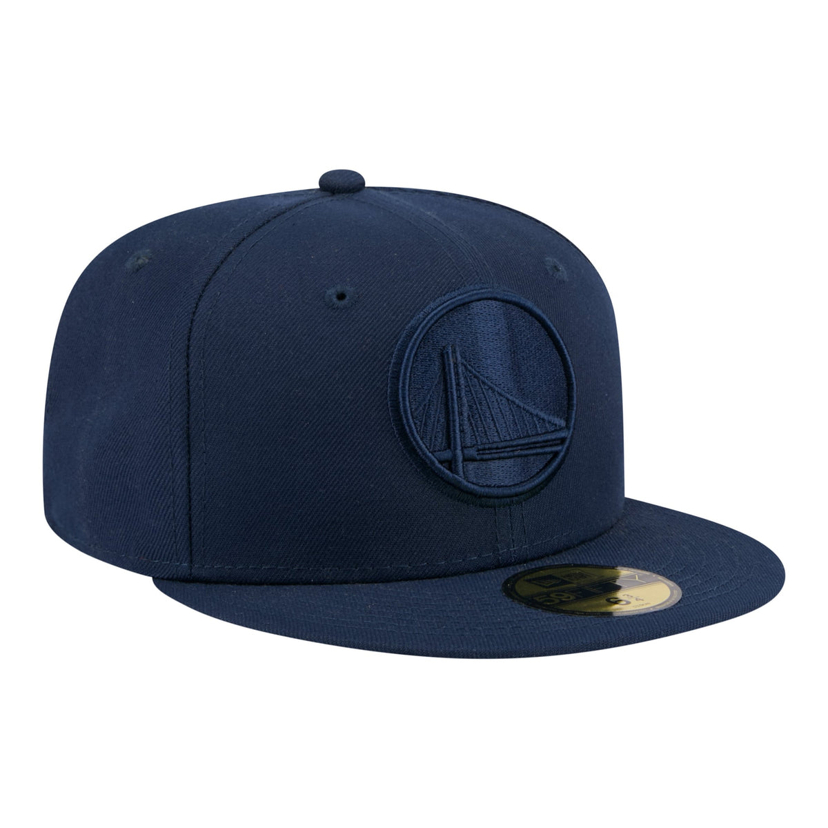 Men's Golden State Warriors New Era Navy Tonal Color Pack 59FIFTY Fitted Hat