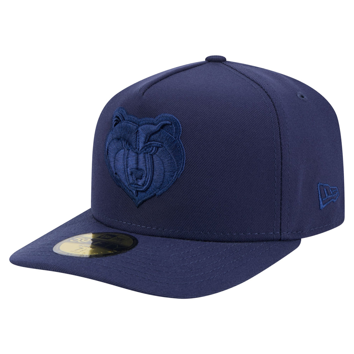 Men's Memphis Grizzlies  New Era Navy Colorpack A-Frame Pinch Front 59FIFTY Fitted Hat