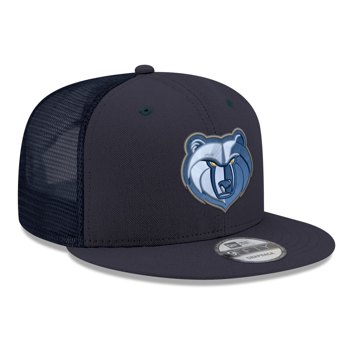 Men's Memphis Grizzlies New Era Navy Core Logo Meshback 9FIFTY Snapback Hat