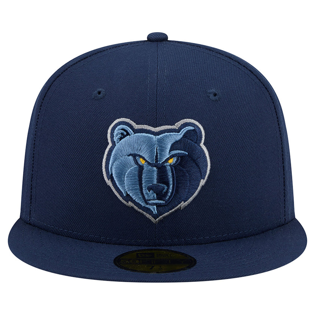 Men's Memphis Grizzlies  New Era Navy Team 59FIFTY Fitted Hat
