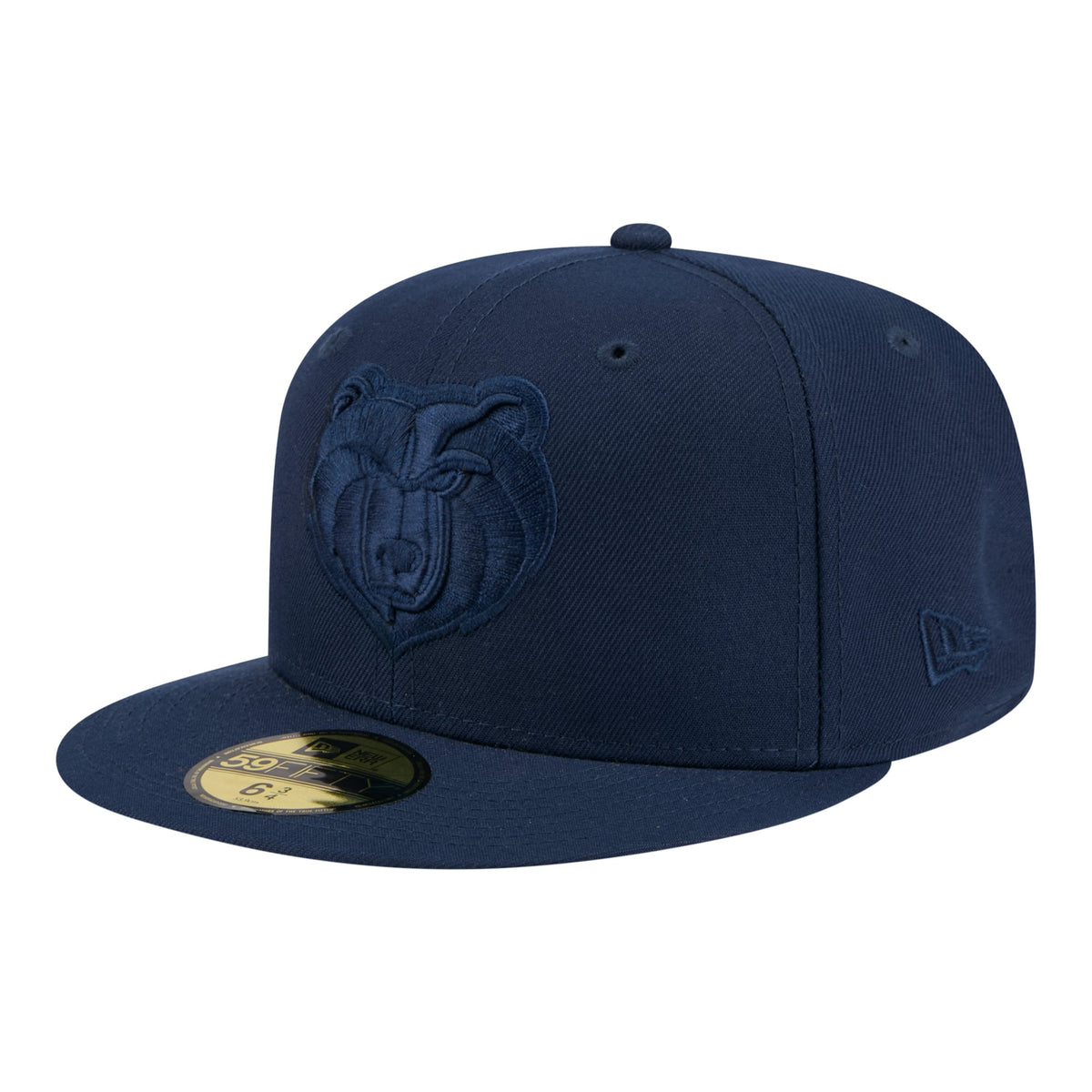 Men's Memphis Grizzlies New Era Navy Tonal Color Pack 59FIFTY Fitted Hat