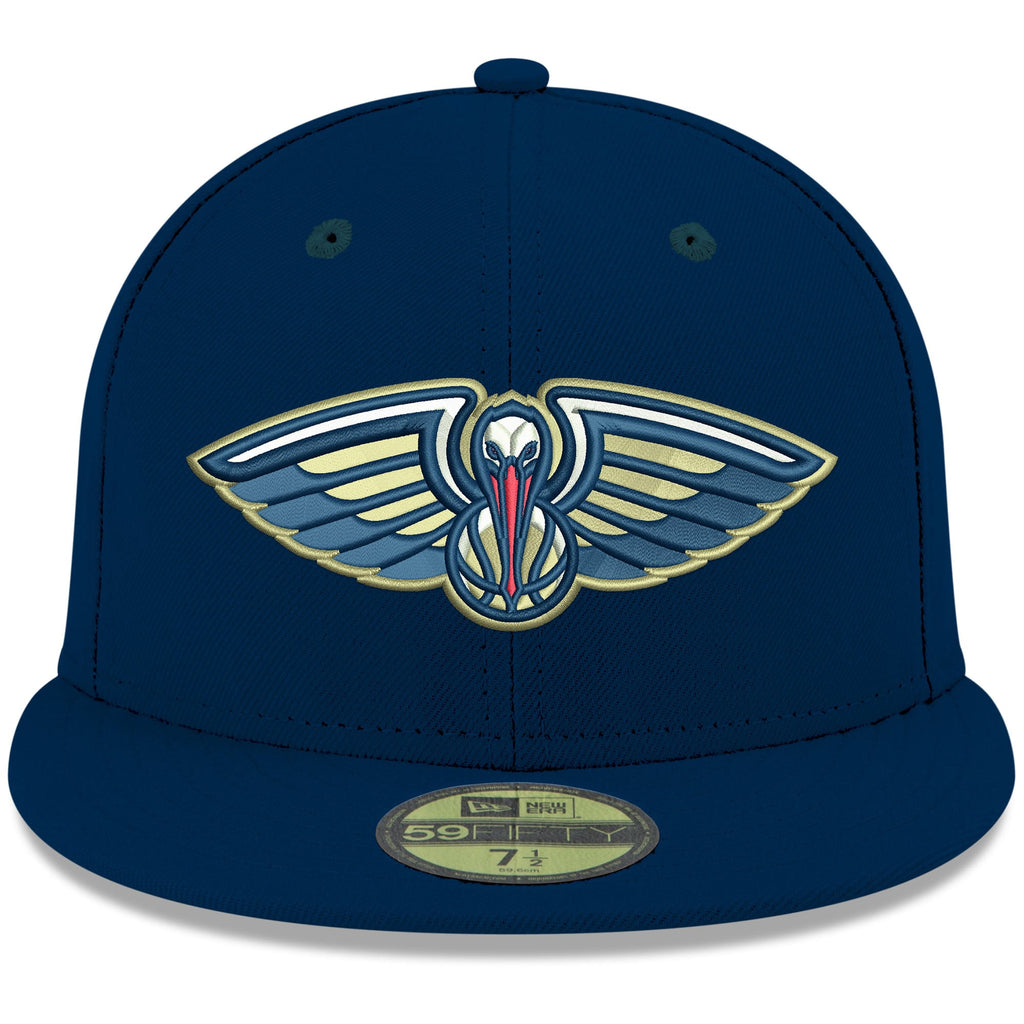 Men's New Orleans Pelicans New Era Navy Official Team Color 59FIFTY Fitted Hat