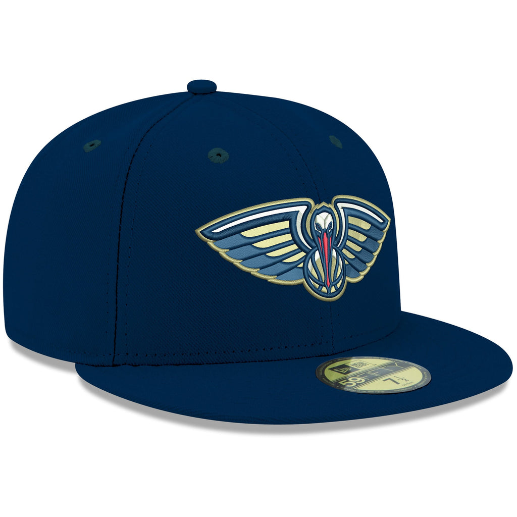 Men's New Orleans Pelicans New Era Navy Official Team Color 59FIFTY Fitted Hat