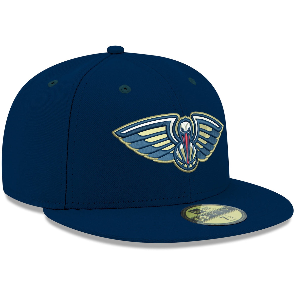 Men's New Orleans Pelicans New Era Navy Official Team Color 59FIFTY Fitted Hat