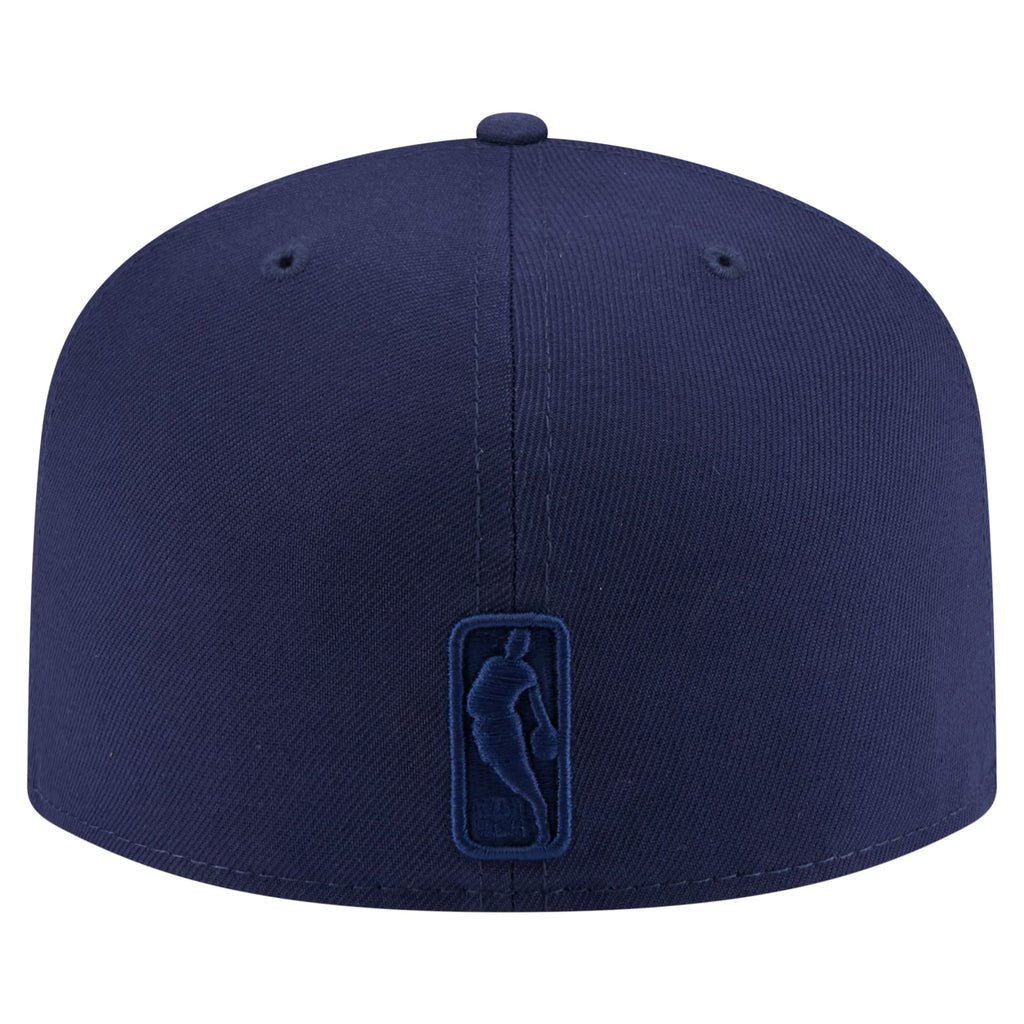 Men's Philadelphia 76ers  New Era Navy Colorpack A-Frame Pinch Front 59FIFTY Fitted Hat