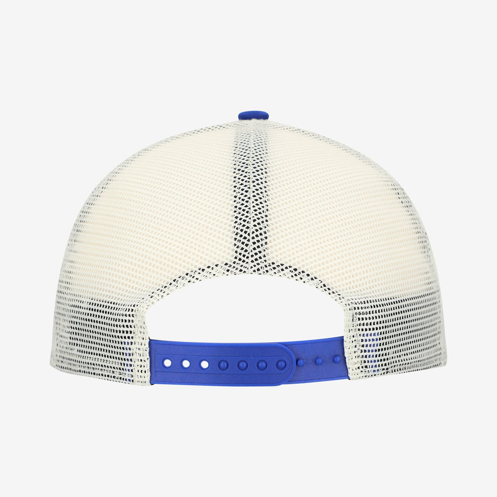 Men's New York Knicks New Era Off White Layered Patch 19TWENTY Adjustable Hat