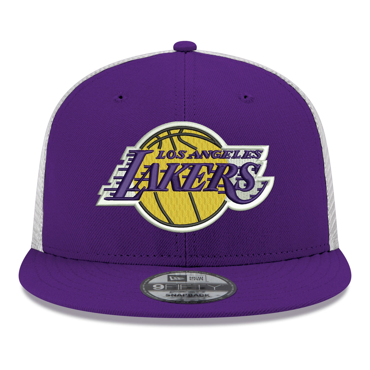 Men's Los Angeles Lakers New Era Purple Core Logo Meshback 9FIFTY Snapback Hat