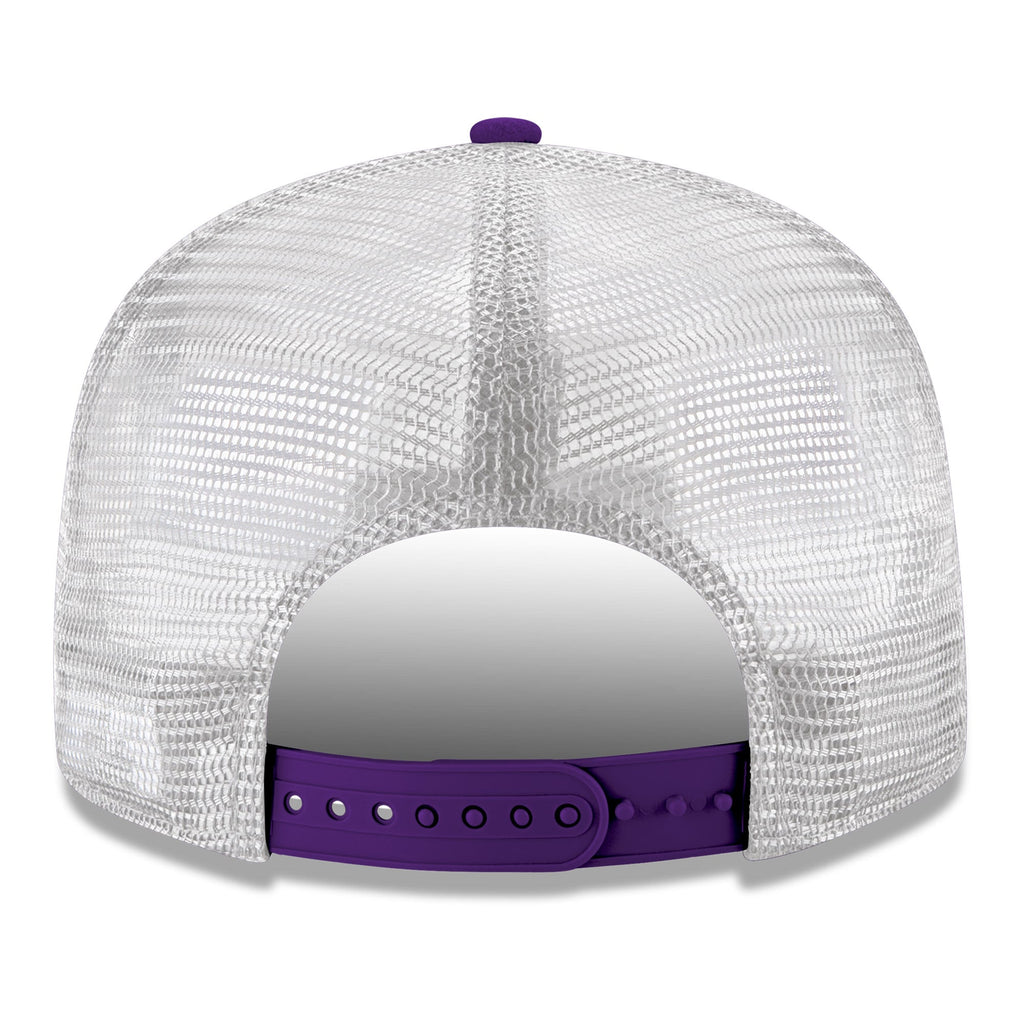 Men's Los Angeles Lakers New Era Purple Core Logo Meshback 9FIFTY Snapback Hat