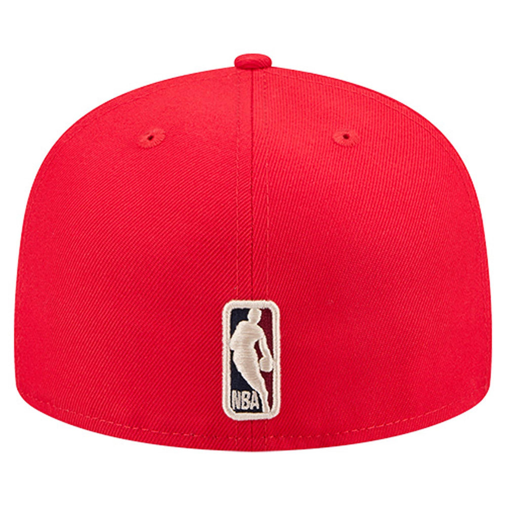 Men's Atlanta Hawks  New Era Red Core Logo 59FIFTY Fitted Hat
