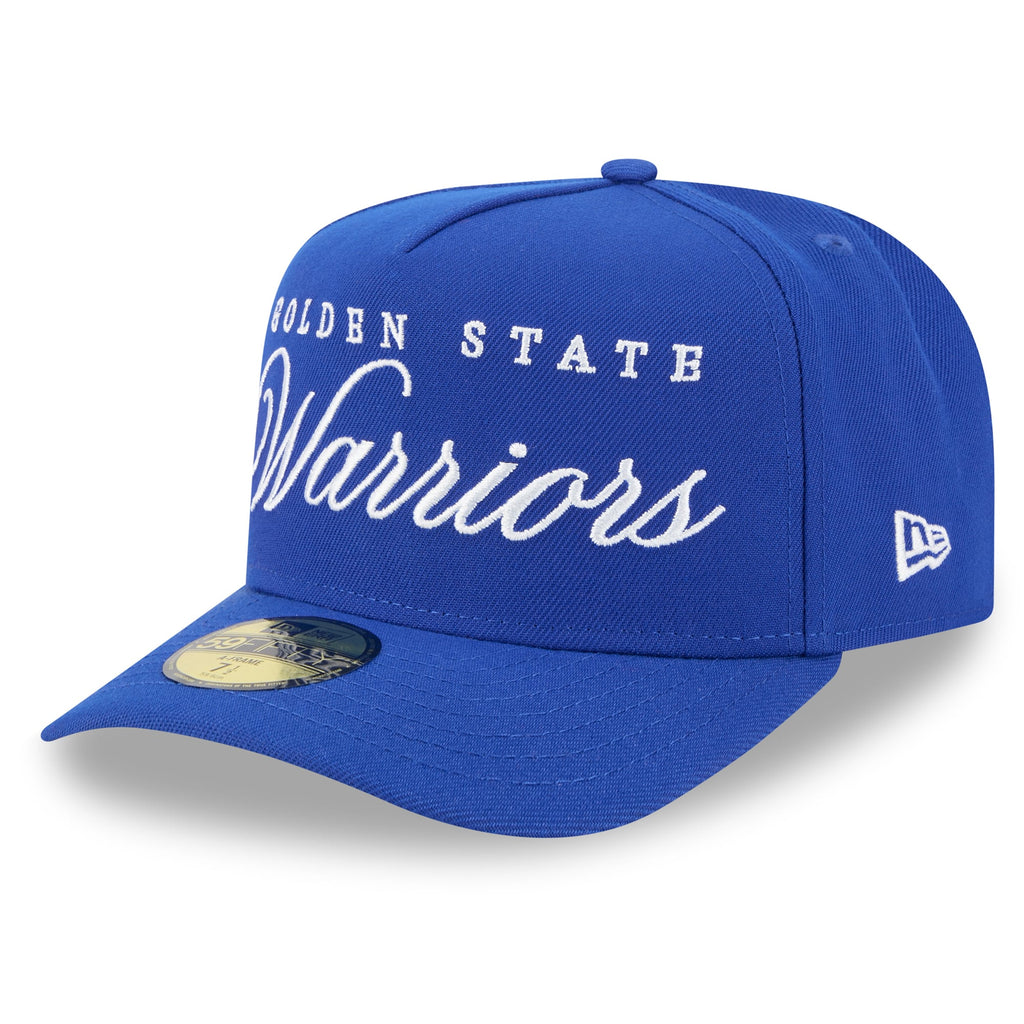 Men's Golden State Warriors New Era Royal 2025 NBA Draft A-Frame 59FIFTY Fitted Hat