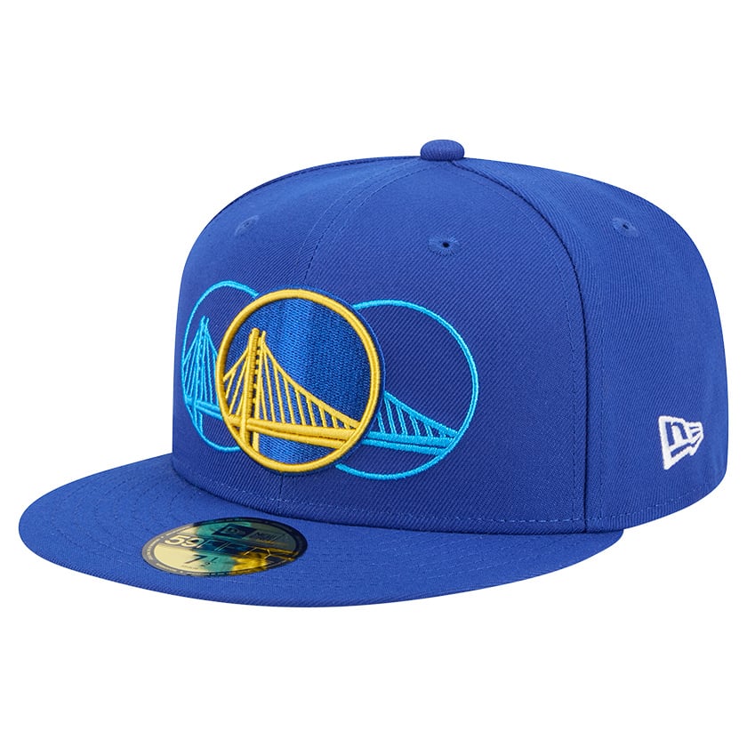 Men's Golden State Warriors  New Era Royal Tri-Hit 59Fifty Fitted Hat