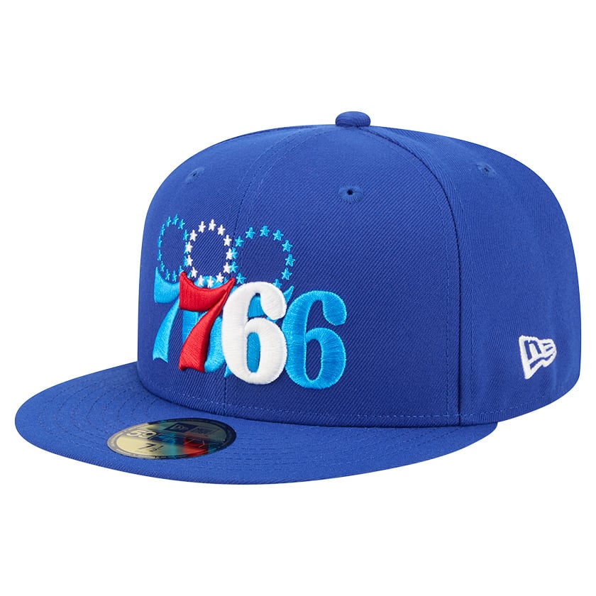 Men's Philadelphia 76ers  New Era Royal Tri-Hit 59Fifty Fitted Hat