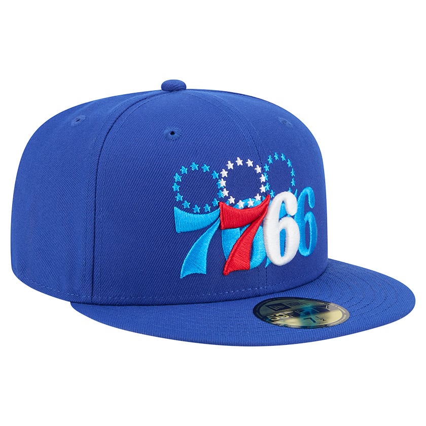 Men's Philadelphia 76ers  New Era Royal Tri-Hit 59Fifty Fitted Hat