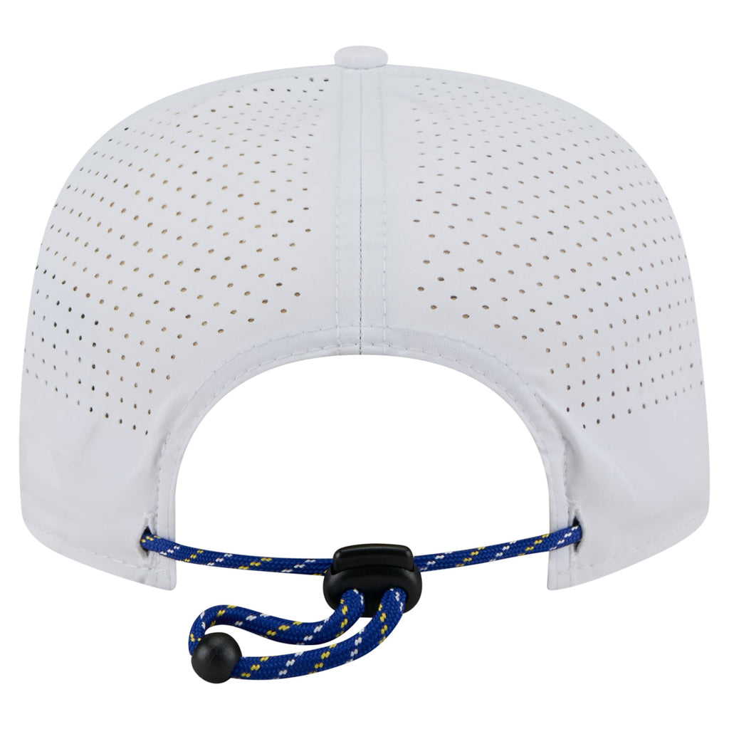 Men's Golden State Warriors New Era White Performance Rope Golfer Adjustable Hat