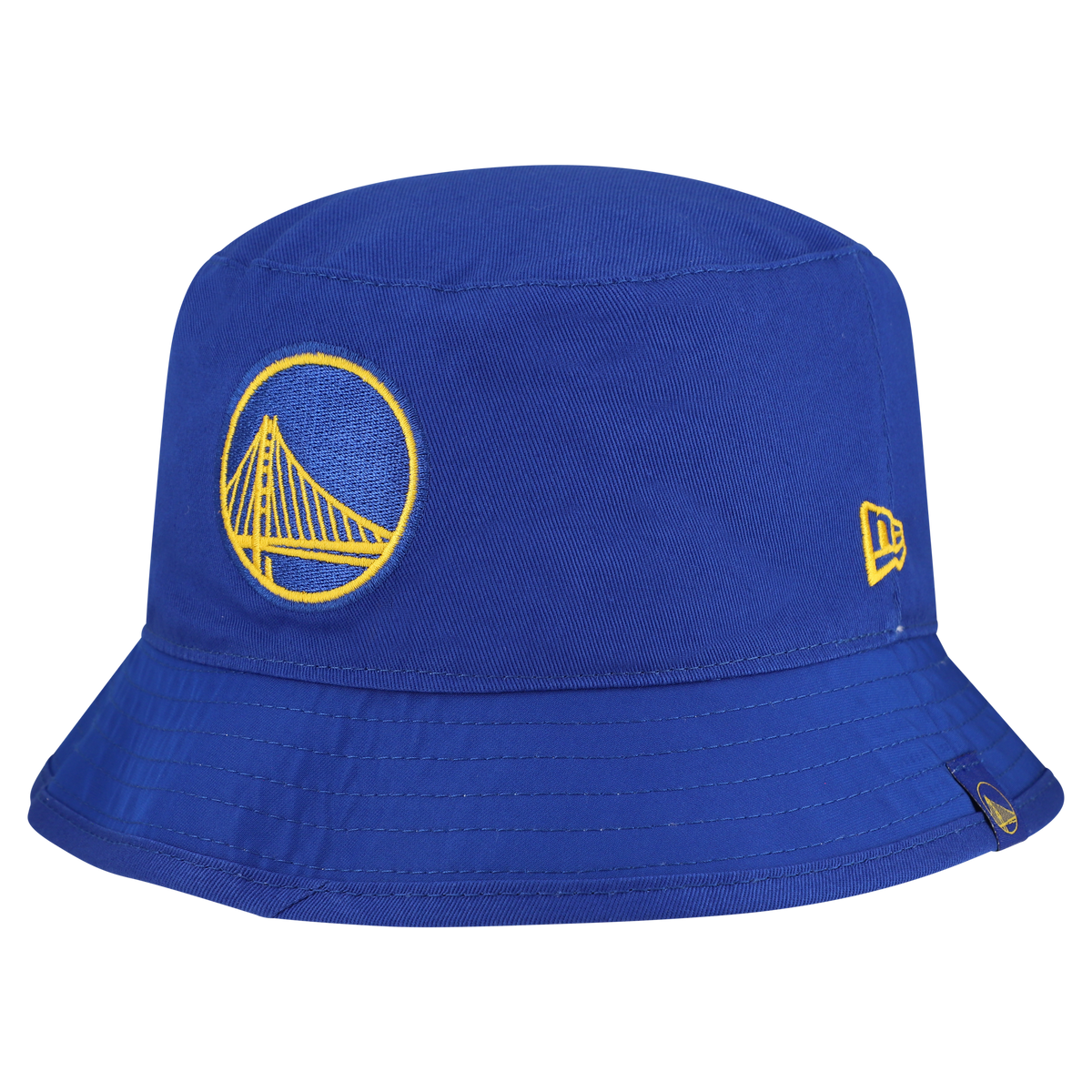 Men's Golden State Warriors New Era White Team Cheer Reversible Bucket Hat