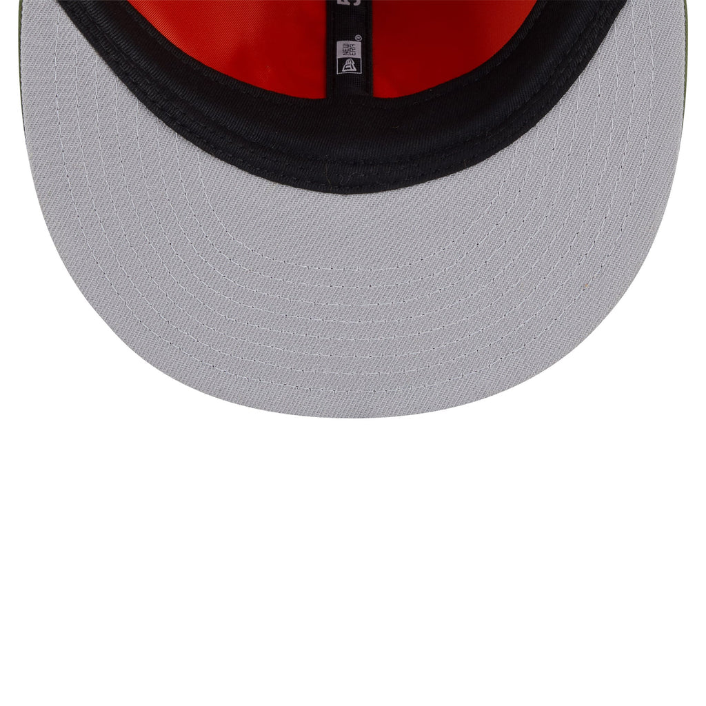 Men's Los Angeles Lakers New Era x Alpha Industries Olive Dog Ear 59FIFTY Fitted Hat