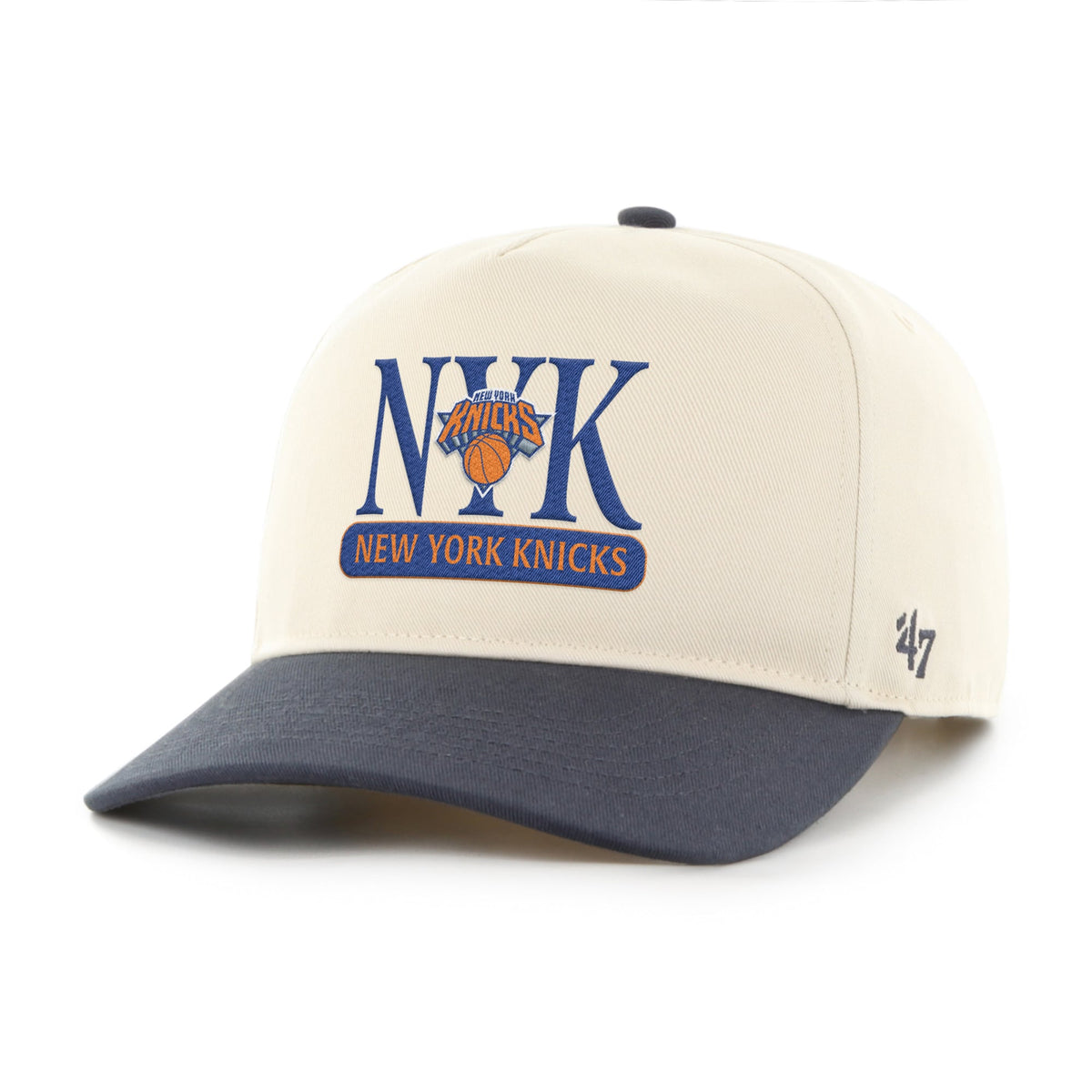Men's New York Knicks '47 Natural/Navy Statue Of Liberty Hitch Adjustable Hat