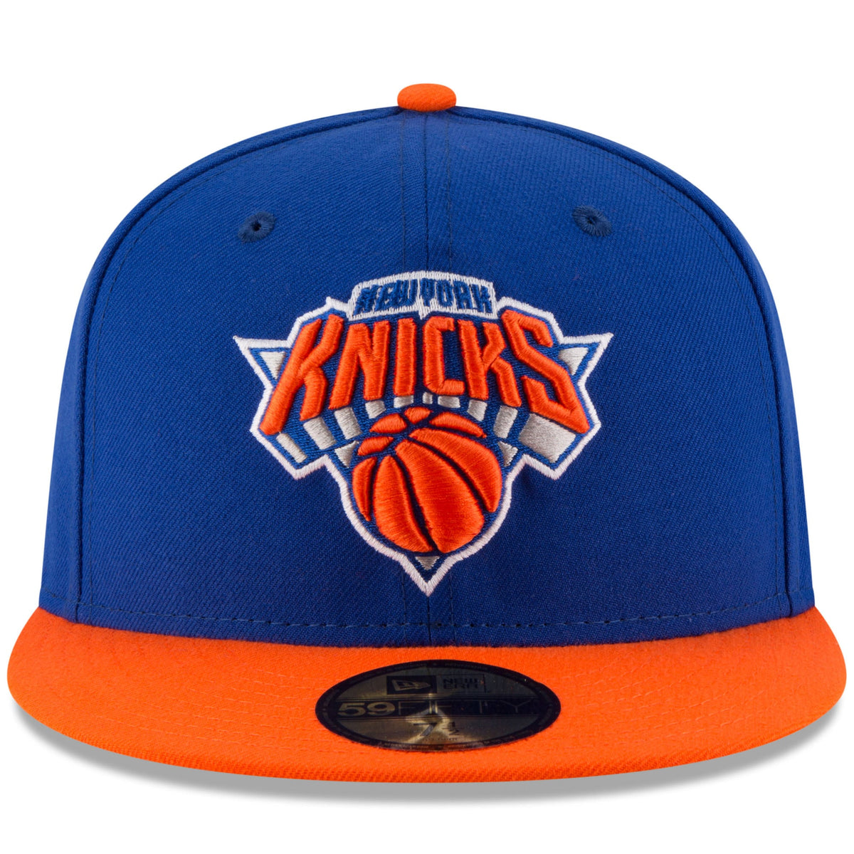 Men's New York Knicks New Era Royal/Orange Official Team Color 2Tone 59FIFTY Fitted Hat
